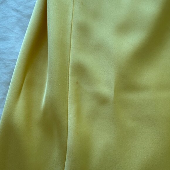 Anderson Maxi Dress in Yellow Lux Satin Sz S - Picture 6 of 6
